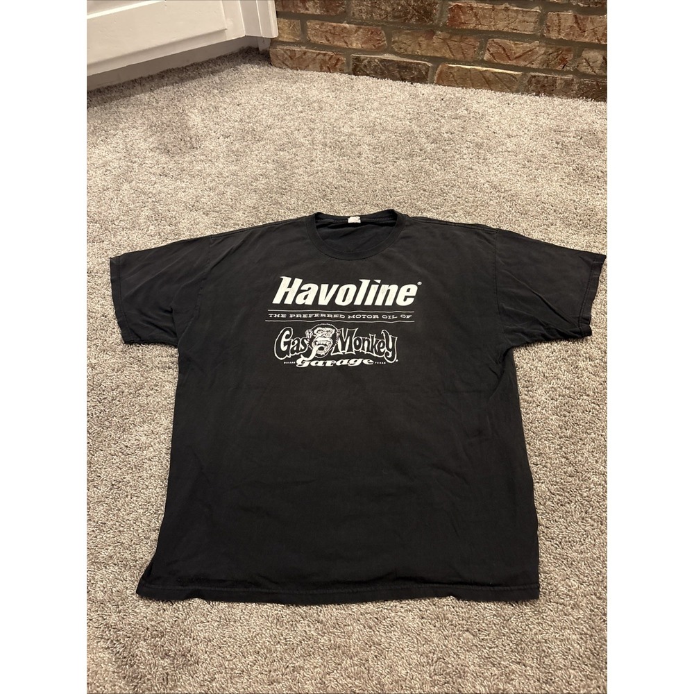 Havoline Gas Monkey Garage Graphic Tee Shirt Motor Oil Fast N Loud Size 2XL